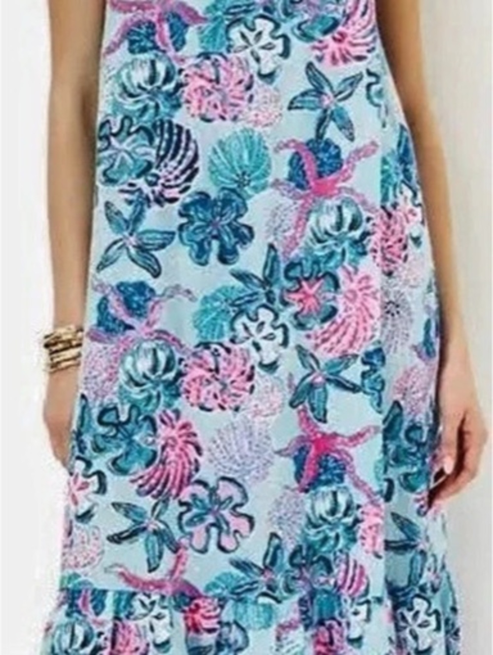 Lilly Pulitzer Armerie Linen Midi Dress Medium NWOT